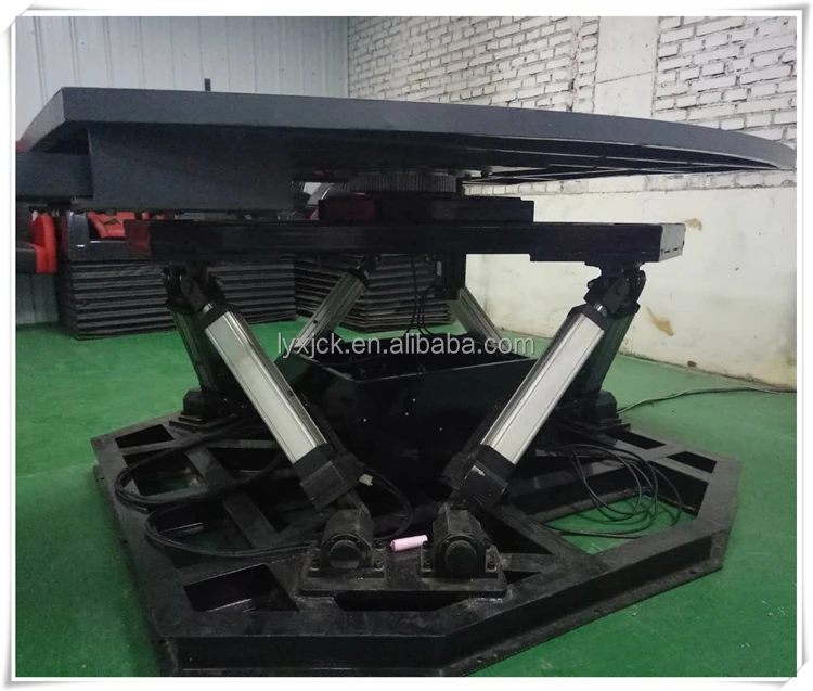 6DOF Electric motion platform 360 degrees rotary table for helicopter