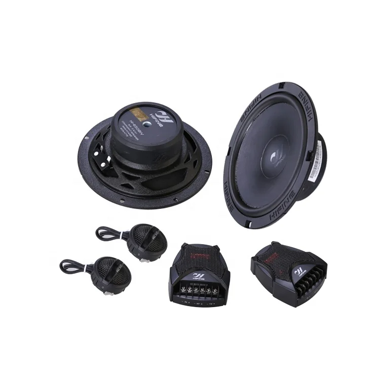 25mm Silk Dome Tweeter 6.5  Inch 60 watts 4 Ohms 2 Way Component Speaker Paper Cone Speaker