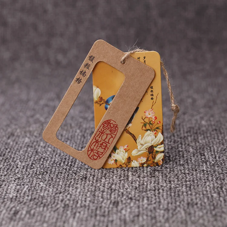 Пользовательский дешевый Печатный крафт джинсовый бумажный подвесной бирка поставщик в Китае