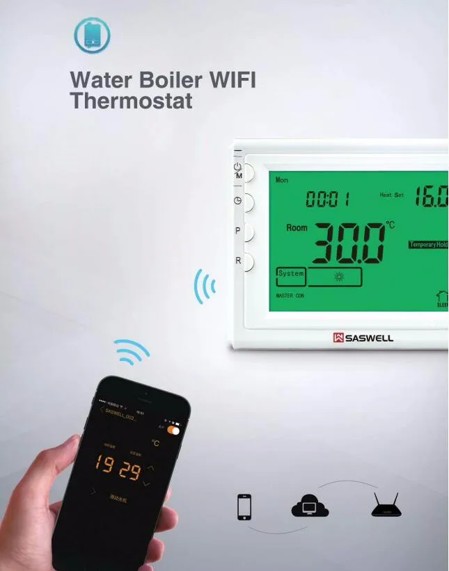 programmable smart home opentherm wireless thermostat wifi
