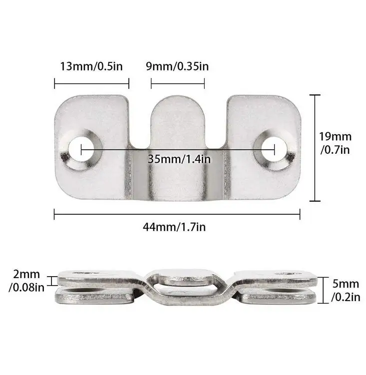Кронштейн для скрытого монтажа с крючком для фоторамки, сверхпрочный нержавеющий держатель для картин, Z-образный зажим для больших картин