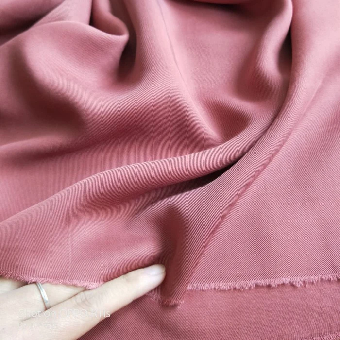 Нет минимального заказа в наличии, Песочная моющаяся вискозная ткань Cupro для платья или рубашки