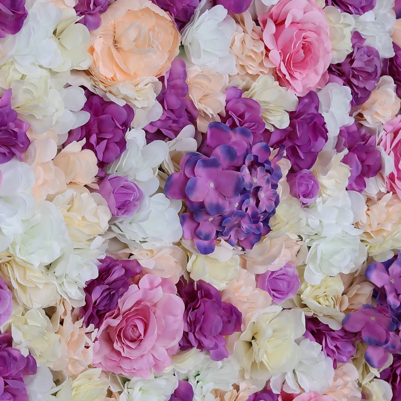 Hotsale Factory wholesale interior and exteriors decoration roll up rose flower wall artificial flower making  backdrop