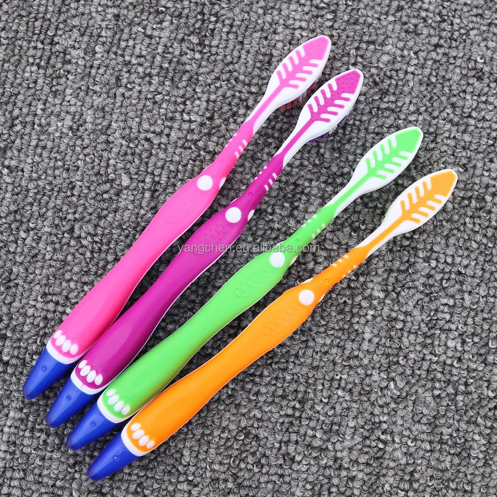 
high quality medium Nylon bristle and classic design adult toothbrush from yangchen factory 