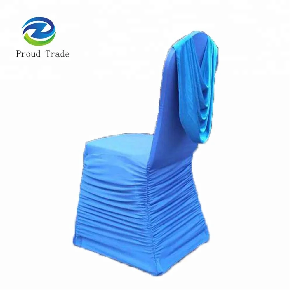 Gorgeous banquet swag back chair cover with factory price