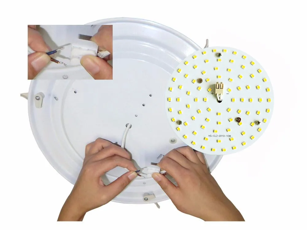 
HOSLIGHT C2 10W LED Ceiling Module Light 2835 SMD PCB Board Lamp with Magnet Direct AC 220V Driverless 3000K 