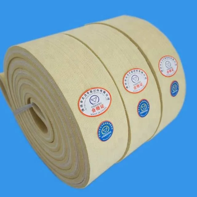 
Heat resistant Yellow Para aramid Seamless Belt For Aluminium Extrusion Industry 