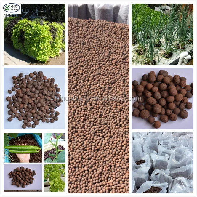 Plant nutrients clay soil bonsai soil garden LECA light weight expanded clay aggregates
