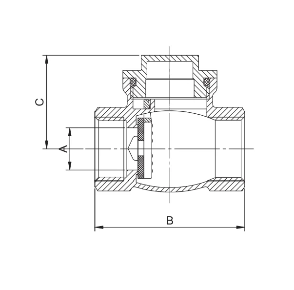 
ART.4117 STA BSP Thread Swing Brass Check Valve 