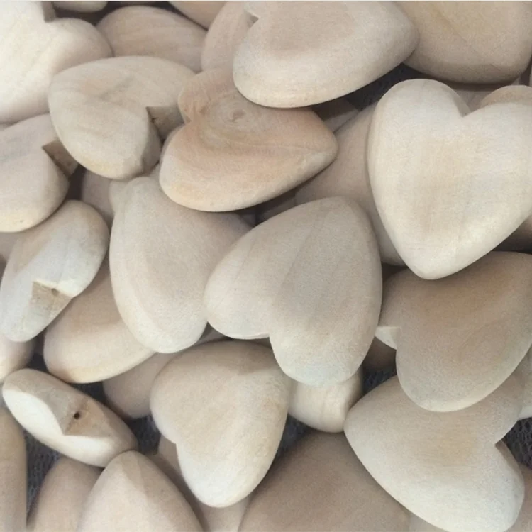 custom natural beech wood Christmas gifts natural wood heart gifts
