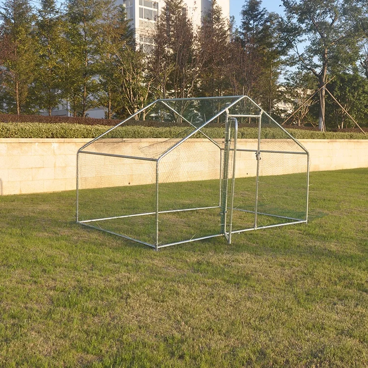 Factory Supply Walk In Enclosure Large Metal Hen Coop For Sale