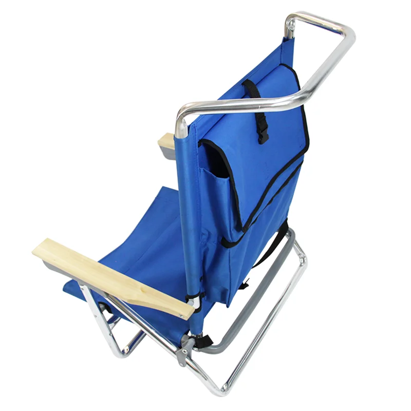 Aluminum Lightweight Outdoor Camping Folding Portable Backpack Beach Chair