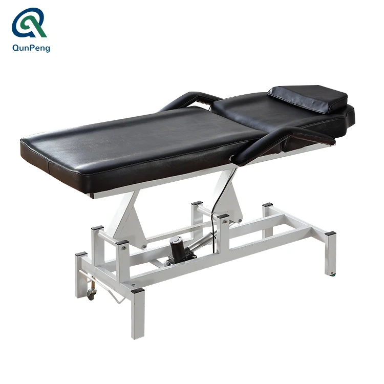 Black treatment tatoo chair beauty bed adjustable care  massage facial bed
