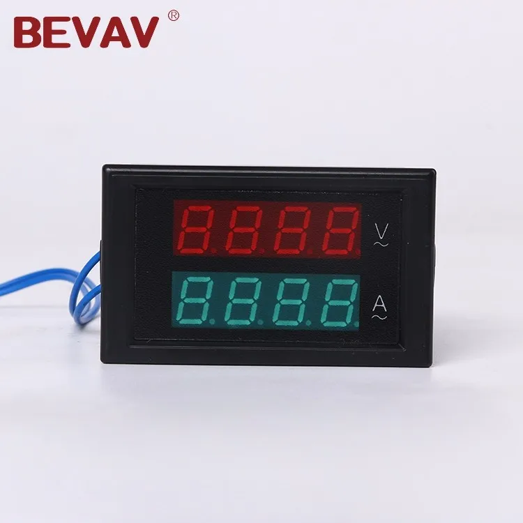 
DL85 Dual LED Digital AC100-300V Voltage Amps Meter Digital AC Voltmeter Ammeter 0-100A ac digital panel voltmeter 