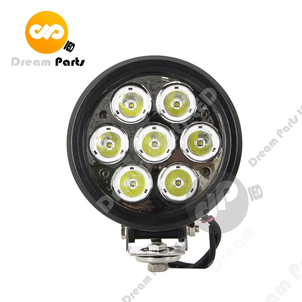 7inch 70w round offroad led working light for 4x4 car accessories replacement auto lamp