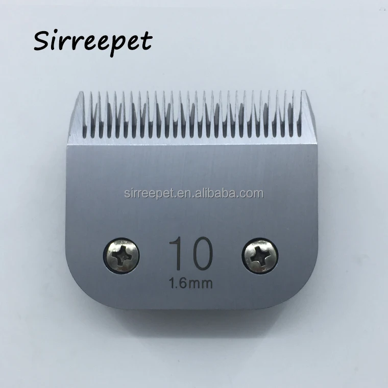 
Sirreepet professional pet clipper replacement blade 10#(1.6mm) steel and ceramic fit andis oster laube conair wahl grooming 