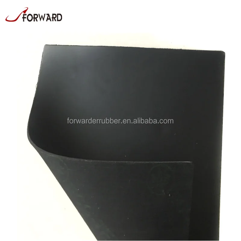 Shiny black dull black matt black rubber sheet