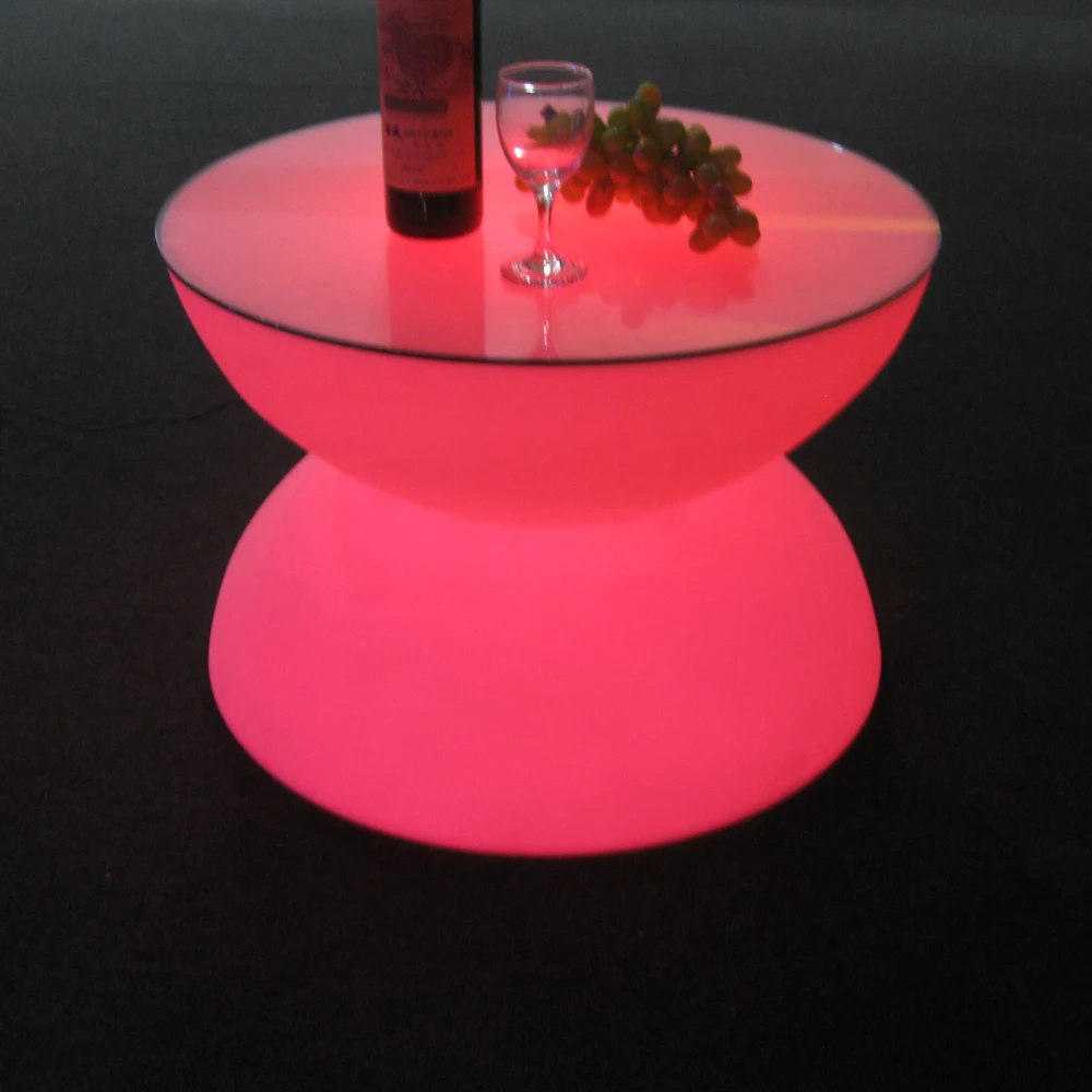 
New products battery power remote control glowing night club led table for bar 