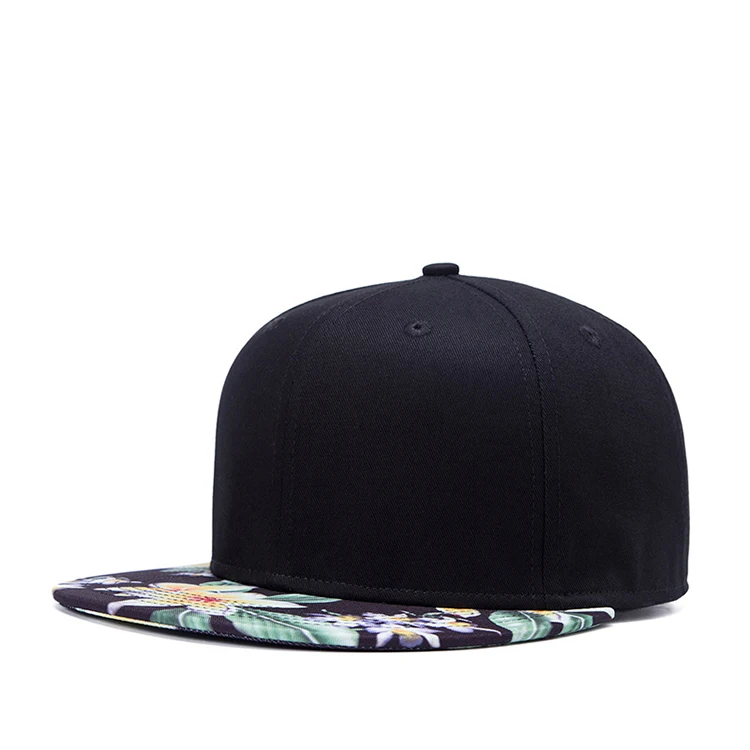 
High quality 6 panel tri-color applique snapback hip hop hats caps 