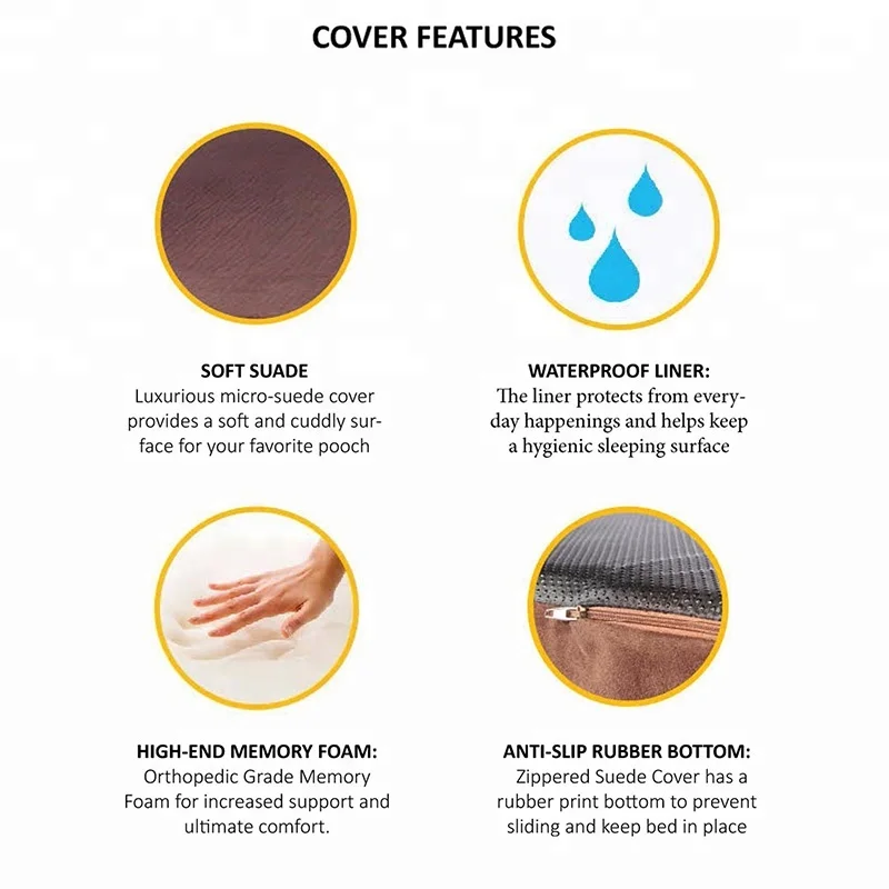 indestructible dog bed orthopedic memory foam Chew Resistant Mesh Waterproof Large Orthopedic Memory Foam Dog Bed