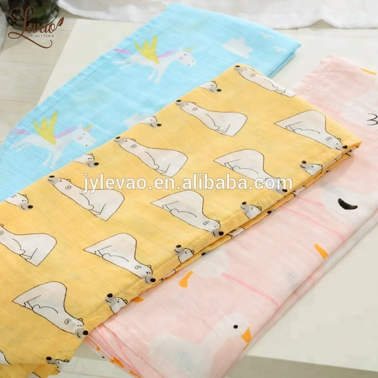 
Organic bamboo muslin swaddle blankets for newborn 
