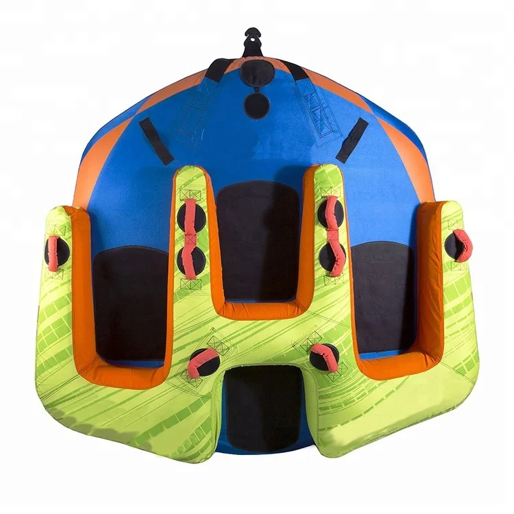 PVC 3 Rider Inflatable Beach Towable Tube for Water Sports Game