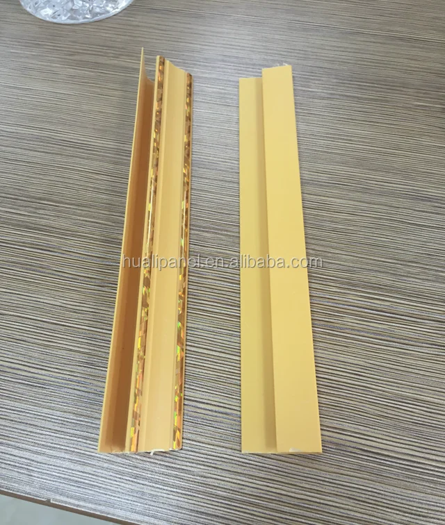 Brown PVC Corners Top and H PVC Ceiling Clips