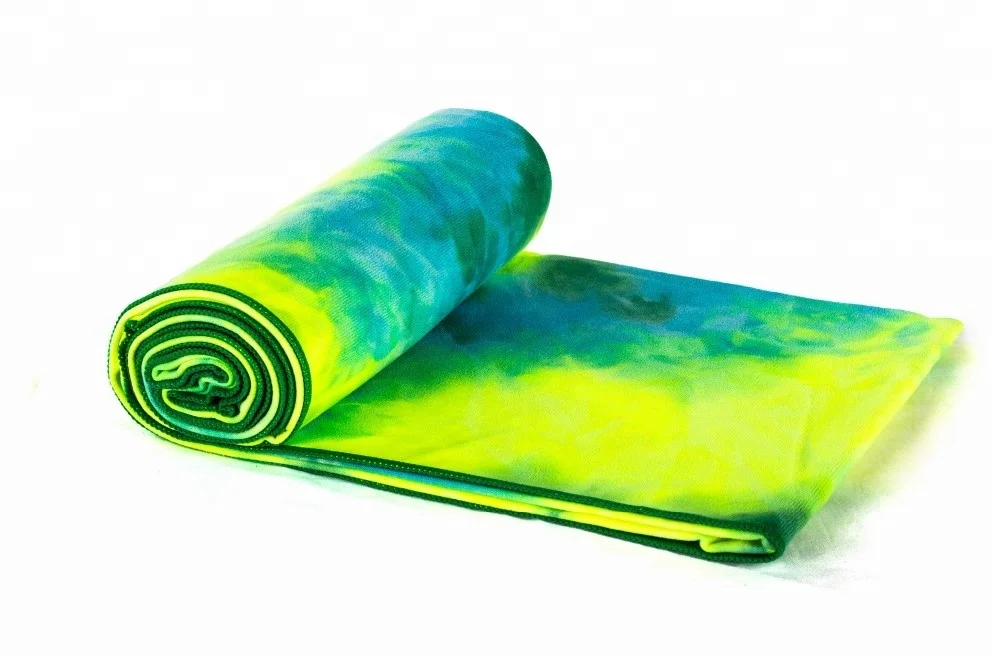 Оптовая продажа, экологически чистый коврик для йоги, моющееся противоскользящее замшевое полотенце из микрофибры для йоги, коврик для тренажерного зала