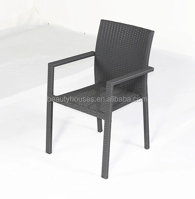 7 pcs. Outdoor Brown Wicker Patio Dining Table