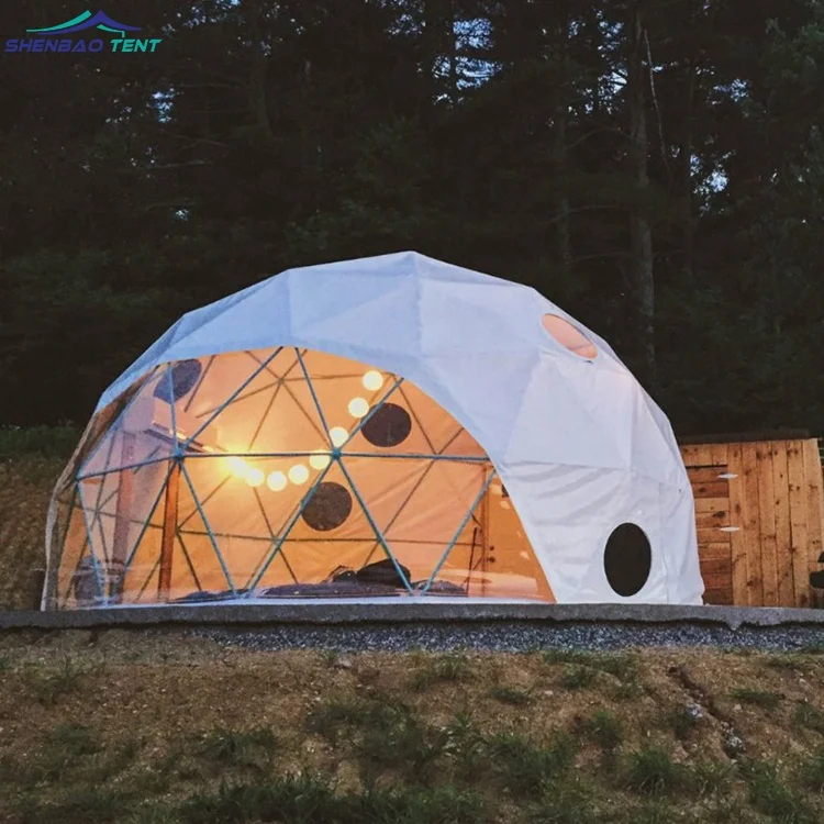 Factory  6m garden igloo dome kit dome  hotel hous geodes dome tent camp for glamp sale