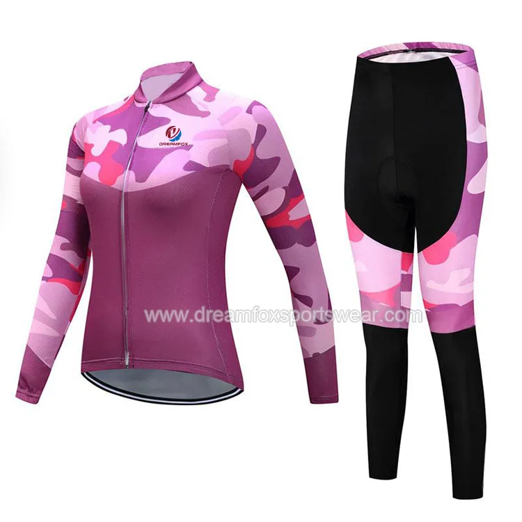 sport bike clothing for women hot sale custom sublimation quick dry girls bicycle suit team design cycling jersey wear set