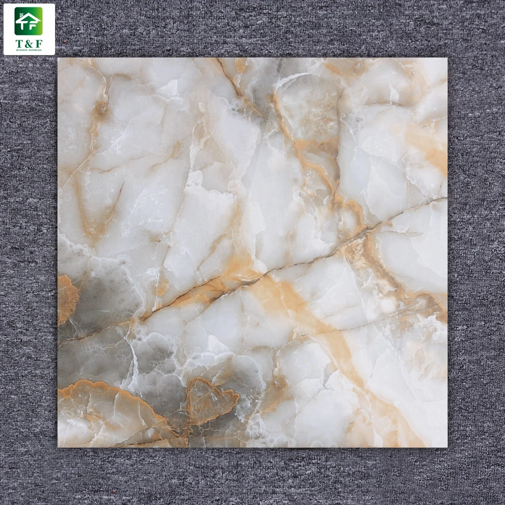 Polished Glazed Vitrified Light Emperador Ceramic Tiles Vintage Glazed Porcelain Shower Tile Rustic Bathroom Shower Tile
