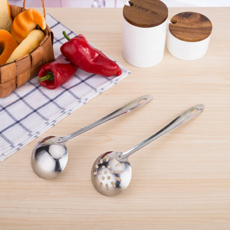 Hot korean stainless steel kitchenware bulk kitchen utensils cooking utensils spoon ladle