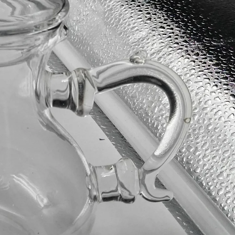 Amazon Hot Sale Wholesale 400 ml Heat Resistant Borosilicate Glass French Teapot Moroccan Tea Glasses Pot Set