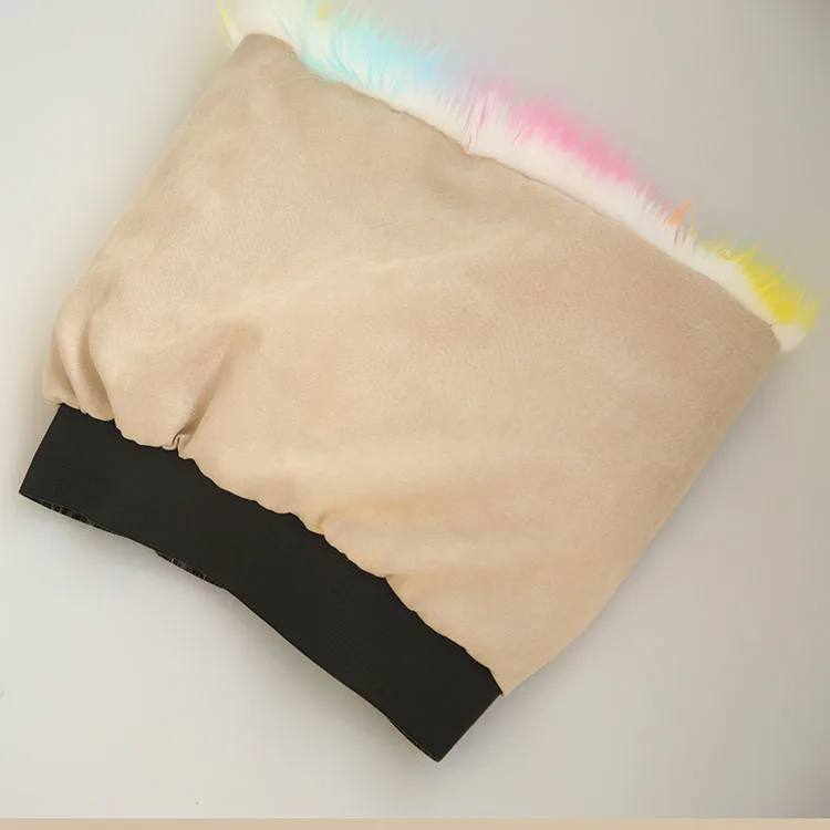 wholesale mini baby girl slide skirt /faux fur toddler skirt/ kid fur skirt