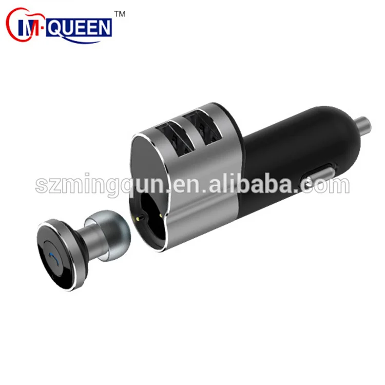 Новое поступление мини электрический usb беспроводной автомобильное зарядное устройство с гарнитурой