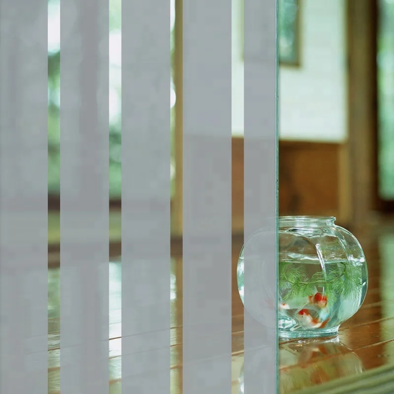 Customized stripe design Office decoration stripe glass sticker / frosted decorative window film