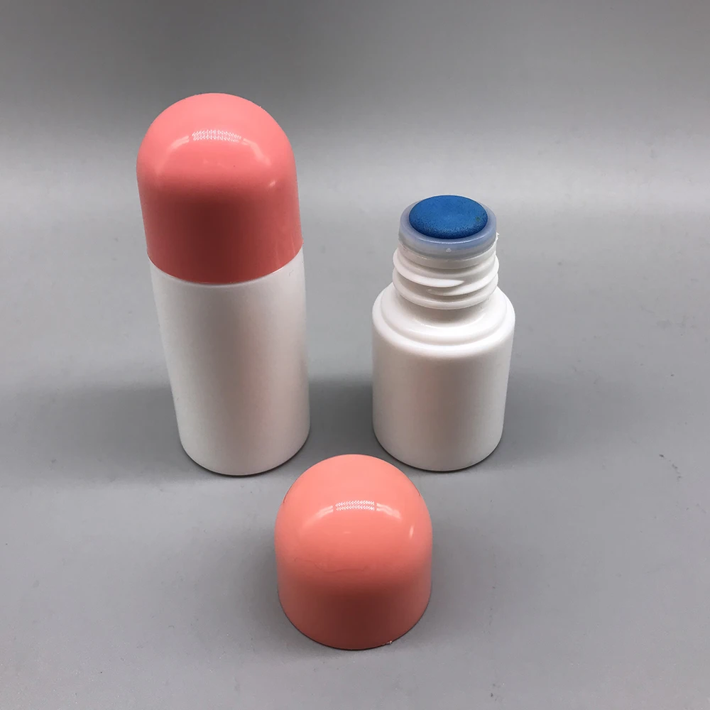 30ml PET Plastic Bottle Empty Liquid Sponge Head Applicator Bottle for Skin Care Scalp Hair Care
