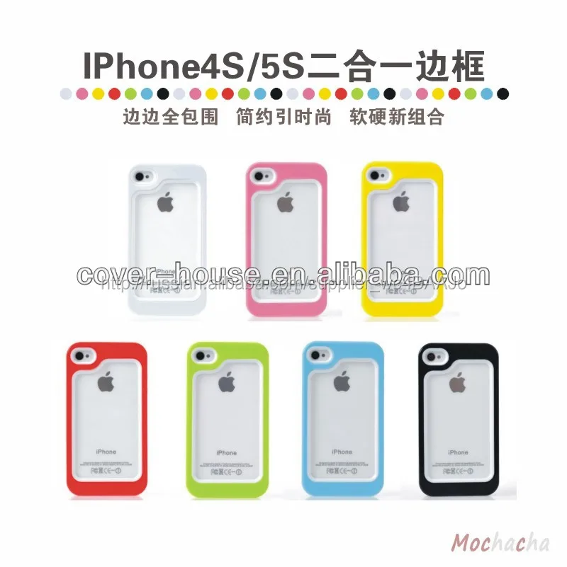 Горячая распродажа для iphone 5 PC + тпу бампер чехол