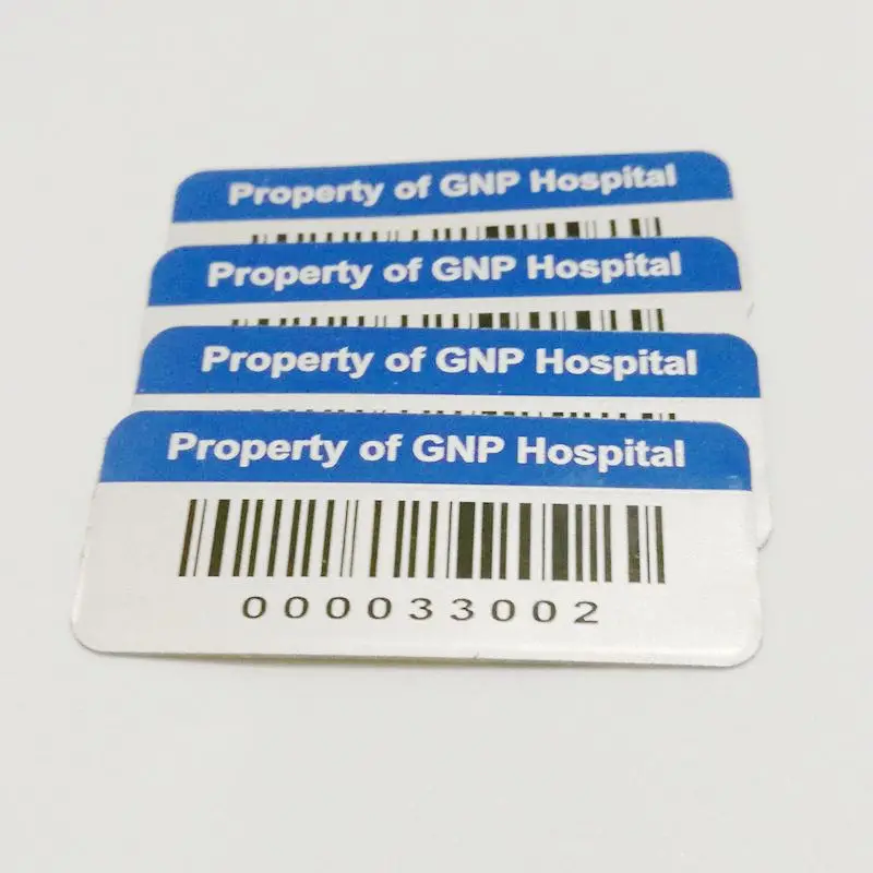 Custom Aluminum Asset Tags laser serial numbers