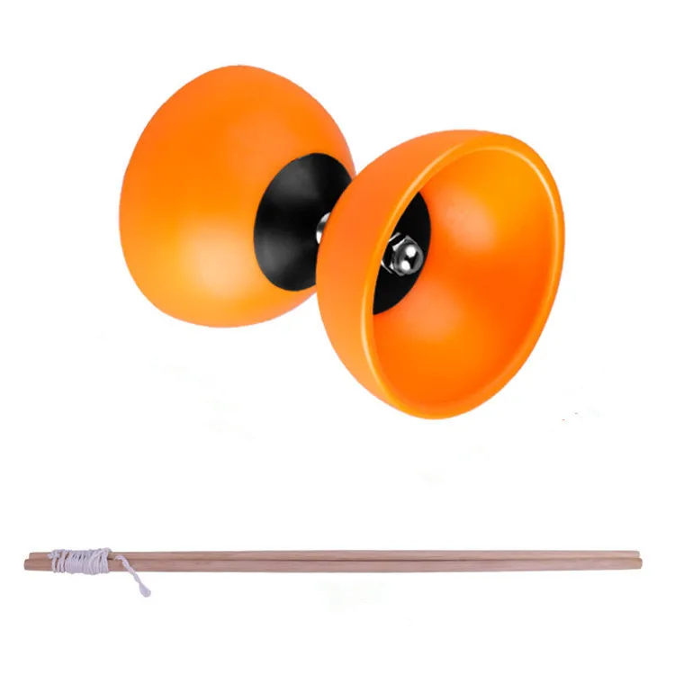 Wholesale Funny Chinese YoYo Toys Diabolo Wooden Sticks String Bag Toys Plastic Bowl Gyro Toy