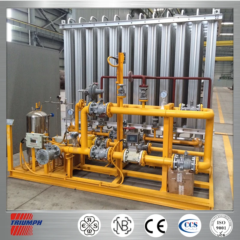 СПГ газ сокращение смонтированный на салазках для Luyuan природного газа & power co., ltd