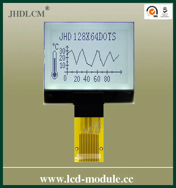 1.5 дюймов небольшой жк-дисплей с спи JHD12864-G152BTW-G