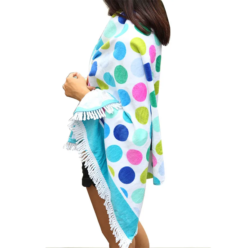 Reactive Printed Beach Towel with OEKO TEX 100 STANDARD