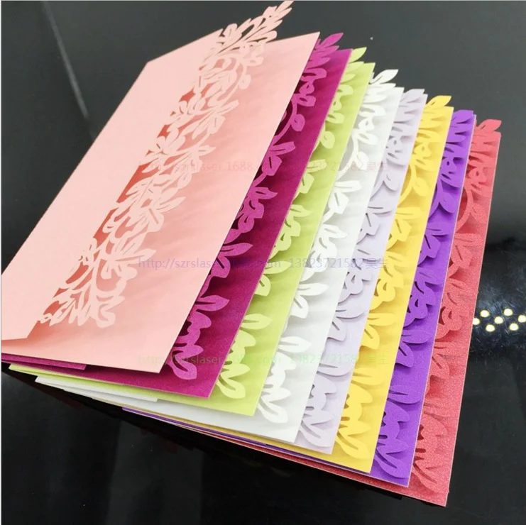 OEM new designed laser cutting wedding place name card wedding table name card