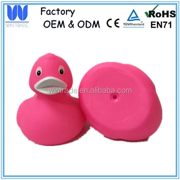 8CM bulk rubber duck pink vinyl bath toy animal plastic duck toy
