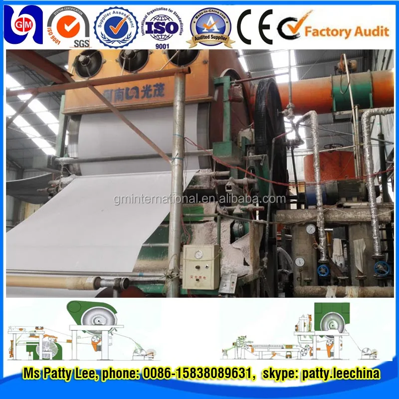 Новые технологии переработки отходов бумаги туалетной бумаги оборудование сделано в Китае