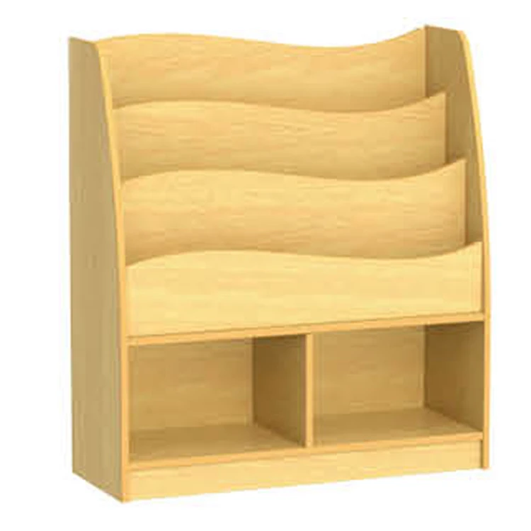 
Durable kindergarten book cabinet furniture kids wooden bookshelf wood made in guangdong 