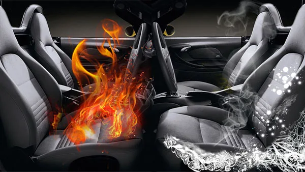 Leather Front Two Seats Cooling and Heating System for Toyota Land Cruiser LC200