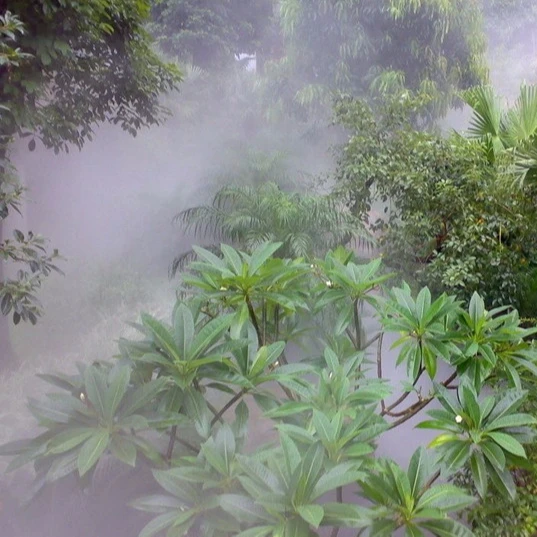 Artificial fog garden fountain mist stone garden fountain for decorating